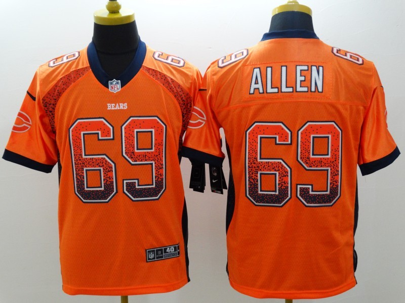 Men's Chicago Bears Jared Allen #69 Orange Jersey